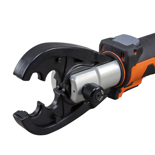 Klein Tools BAT207T234H Battery-Operated Cable Crimper, O+ Die Head, 4 Ah