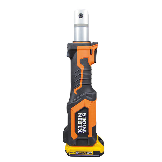 Klein Tools BAT207T2 Battery-Operated Cable Crimper, D3 Groove, 2 Ah