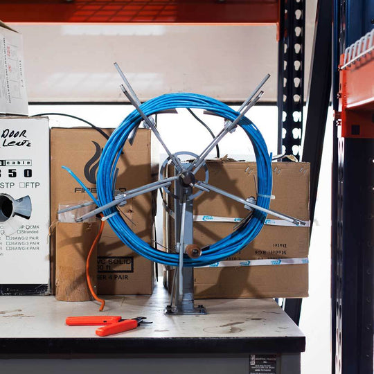 Cat5E Plenum Cable by the Foot - 24AWG UTP CMP Solid Copper 350MHz