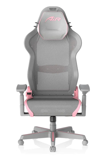 DXRacer Air Mesh Gaming Chair Modular Office Chair - Grey & Pink
