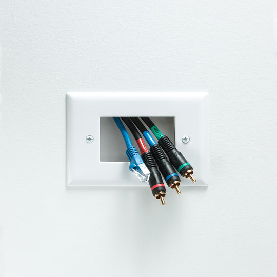 DataComm Easy Mount Slim Bulk Cable Plate