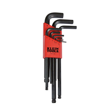 Klein Tools BLMK10 L Style Ball End Hex Key Caddy Set Metric 9-Piece