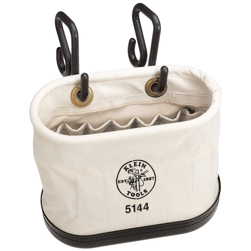 Klein Tools 5144 Aerial Oval Bucket, 15 Pockets with Hooks