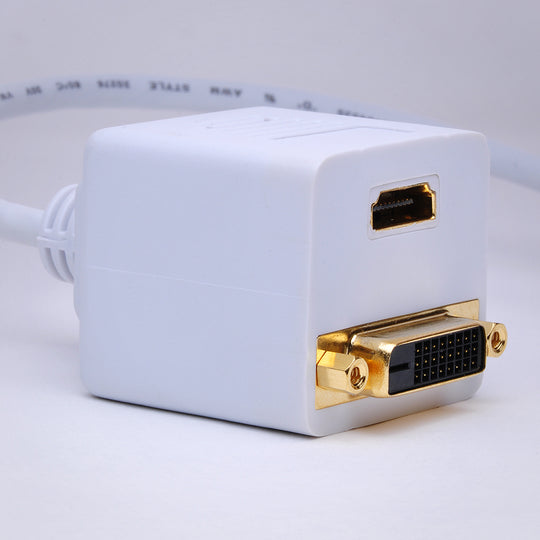 1ft Mini DVI to DVI and HDMI Adapter Cable