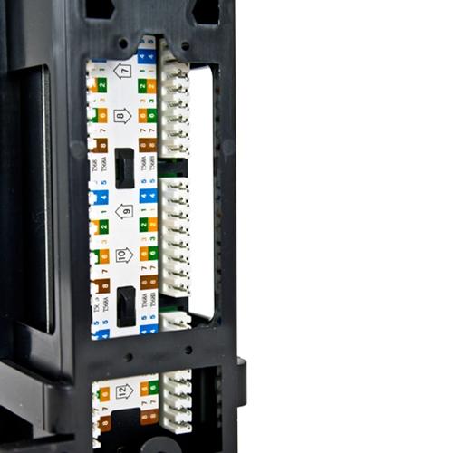 12 Port Cat5E Mini Patch Panel - 110 Type