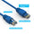 Cat6A Ethernet Patch Cable, Snagless Boot - Blue