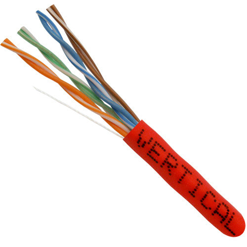 Vertical Cable 1000ft Solid Plenum Cat6 Cable - 23AWG 550MHz CMP