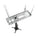 Crimson-AV JKS3-18A 12 to 18 Inch Suspended Projector Ceiling Mount with JR3 Universal Adapter (up to 60lbs)