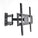 Rhino Brackets Articulating Curved and Flat Panel Single Stud TV Wall Mount w/ In-Wall Wire Hider Kit for 32-55 Inch Screens