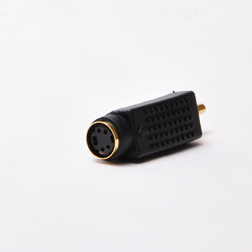 Vanco 120076 S-Video Adapter - Mini Din 4 Pin Female to RCA Plug