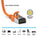 Cat 8 U/FTP Slim Ethernet Network Cable, 30AWG - Orange