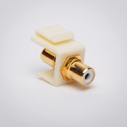 RCA Keystone Jack - Beige Insert