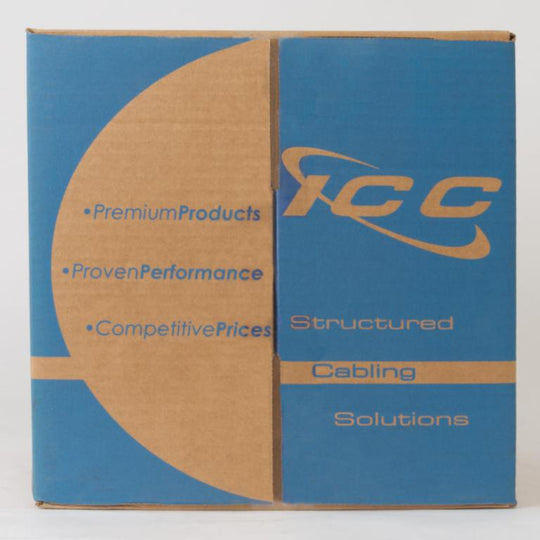 ICC 350Mhz CAT5e Bulk Cable with 24 AWG UTP Solid Wires, CMP Jacket, 1000ft Box