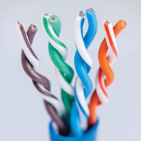 ICC 350Mhz CAT5e Bulk Cable with 24 AWG UTP Solid Wires, CMR Jacket, 1000ft Box