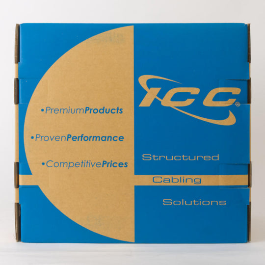 ICC 350Mhz CAT5e Bulk Cable with 24 AWG UTP Solid Wires, CMR Jacket, 1000ft Box
