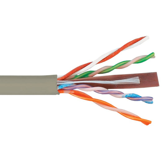 ICC 500Mhz CAT6 Bulk Cable with 23 AWG UTP Solid Wires, CMP Jacket, 1000ft Box
