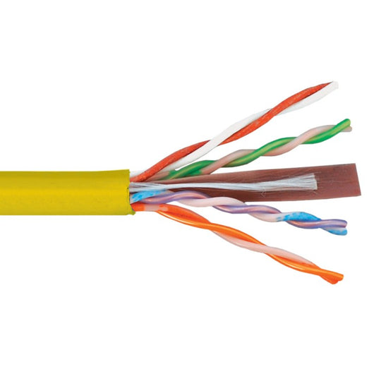 ICC 500Mhz CAT6 Bulk Cable with 23 AWG UTP Solid Wires, CMP Jacket, 1000ft Box