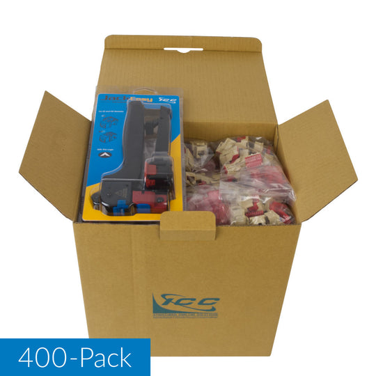 ICC CAT6 RJ45 Keystone Jack for EZ® Style, 400 Pack