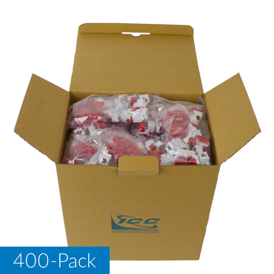 ICC CAT6 RJ45 Keystone Jack for EZ® Style, 400 Pack