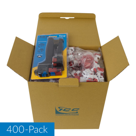ICC CAT6 RJ45 Keystone Jack for EZ® Style, 400 Pack