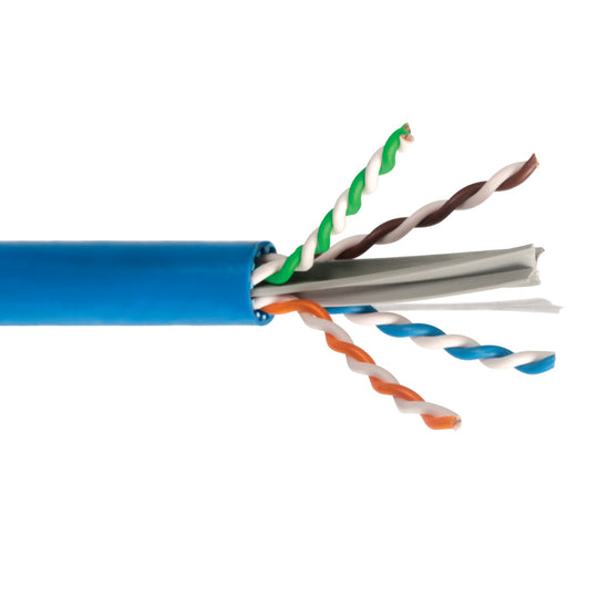 ICC 650MHz CAT6A Bulk Cable with 23 AWG UTP Solid Wires, CMP Jacket, 1000ft - Spline