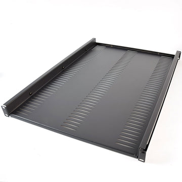 Quest ES0519-0126 26-32 Inch 1U Adjustable Fixed Heavy-Duty Rack Shelf