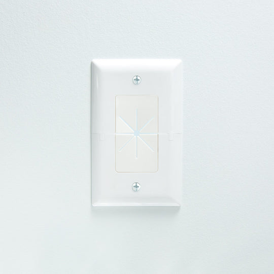 DataComm Split Wall Plate with Flexible Opening