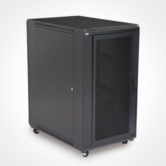 Kendall Howard LINIER Server Cabinet, Convex/Vented Doors, 36" Depth - 22U