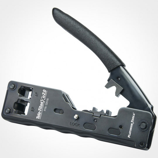 Platinum Tools 12517C Tele-Titan Xg 2.0 Cat6A/10Gig Crimp Tool Combo Pack