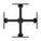 Crimson-AV CQUAD65 TV Ceiling Mount for up to (4) 37 to 65 Inch Screens