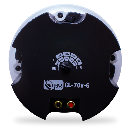 TruAudio 2-Way, 70V/100V, In-Ceiling, Commercial Speaker, 6.5"