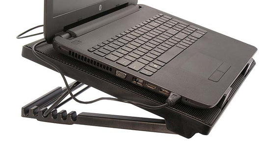 Cooling Pad for 12- 17" Laptop, Multi-angle Stand 5 Fan, USB Port