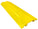 Kable Kontrol® Polyurethane Drop Over Cable Protector - 40" Long - 1 Channel - Yellow