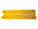 Kable Kontrol® Polyurethane Drop Over Cable Protector - 40" Long - 1 Channel - Yellow