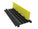 Kable Kontrol ATLAS Cable Protector Ramp - 2/3/5 Channels - Rubber - Black Base With Yellow Lid