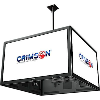 Crimson-AV CQUAD65 TV Ceiling Mount for up to (4) 37 to 65 Inch Screens