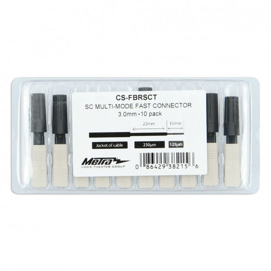Ethereal SC 50/125 OM3 Connectors, 10 Pack 