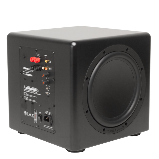 TruAudio Compact Powered Subwoofer w/ 10" Driver & (2) Passive Radiators, 250W Internal Amplifier