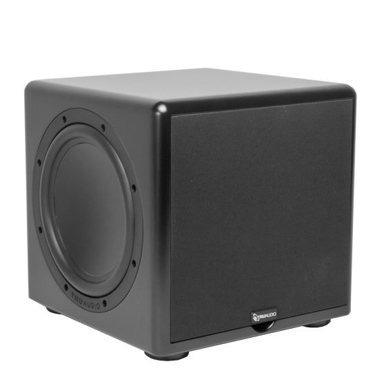 TruAudio Compact Powered Subwoofer w/ 10" Driver & (2) Passive Radiators, 250W Internal Amplifier