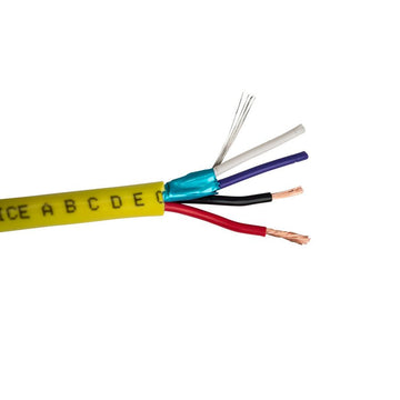 SCP 2C/16AWG BC Str w/Ground + 2C/22AWG BC Str Twisted Pair, Shielded - 500ft Spool