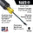 Klein Tools 1/4-Inch Keystone Cushion-Grip Screwdriver
