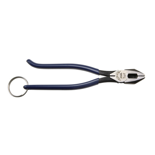 Klein Tools D201-7CSTT Slim Ironworker Pliers with Tether Ring