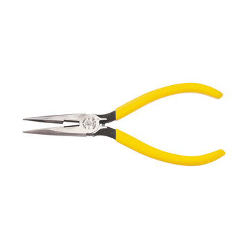 Klein Tools D203-6C Long Nose Pliers with Spring, 6-Inch