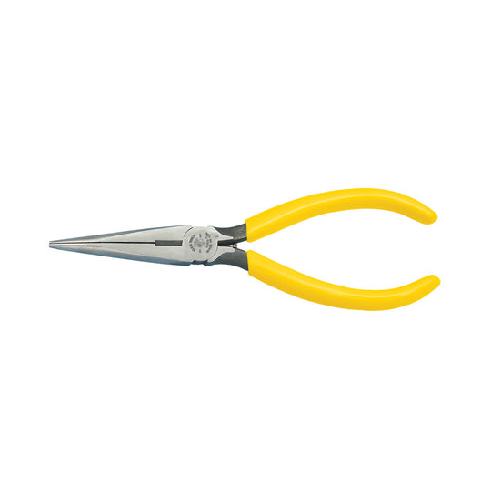 Klein Tools D203-7C Pliers, Long Nose Side-Cutters with Spring, 7-Inch