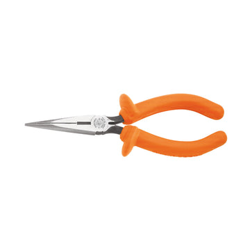 Klein Tools D203-7-INS Pliers, Long Nose Side-Cutters, Insulated, 7-Inch