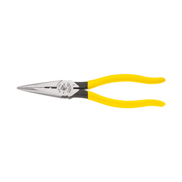 Klein Tools D203-8N Long Nose Side-Cutting Pliers, Stripping, 8-Inch