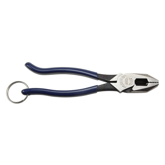 Klein Tools D213-9STT Ironworker's Pliers with Tether Ring,