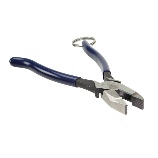 Klein Tools D213-9STT Ironworker's Pliers with Tether Ring,