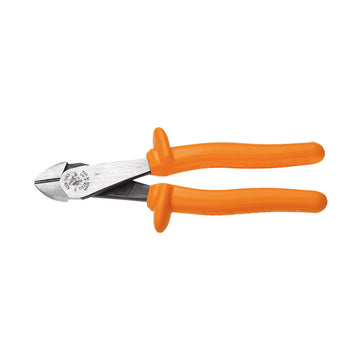 Klein Tools D2000-28-INS Insulated Pliers, Heavy-Duty Diagonal-Cutting, 8-Inch