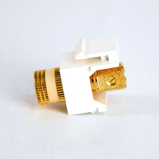 Banana Plug Keystone Insert, White